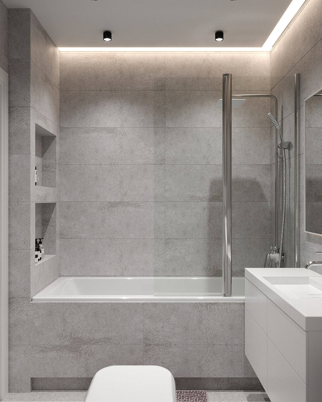 Совмещенный санузел №29153 под бетон в Москве - КЕРАМ МАРКЕТ®