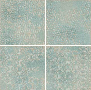 Настенная плитка Wow Enso Suki Teal, 12.5x12.5, под камень, зелёная ...
