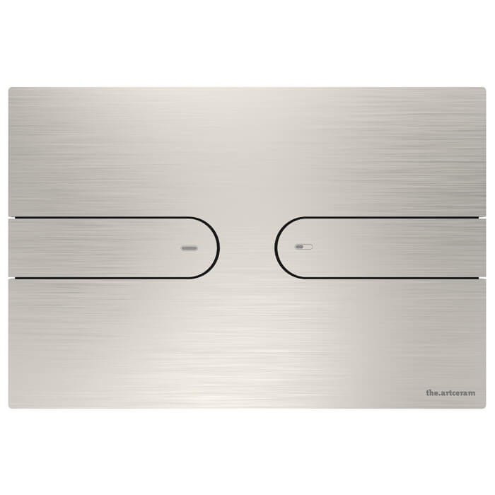 Кнопка смыва ArtCeram Inox 713.000.BS цвет под сталь купить в Москве.
