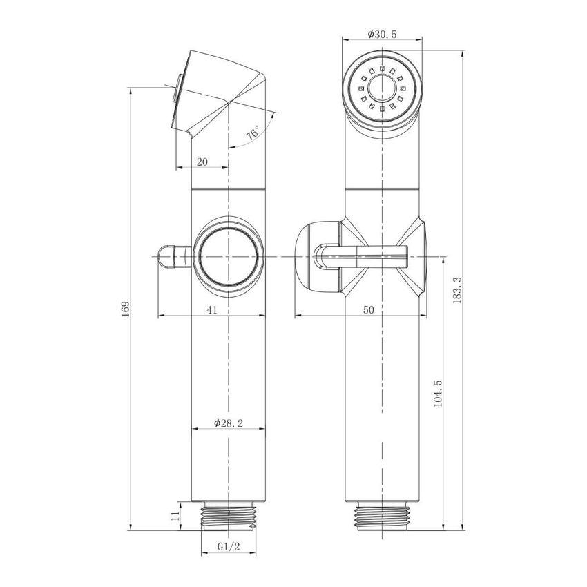 Гигиенический душ Lemark LM8075BL чёрный купить в Москве.