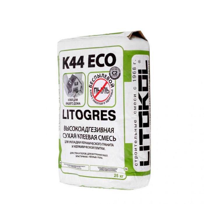 Лучший клей для теплых полов. Плиточный клей Litokol (Литокол) litogres k44 Eco. Litogres k44 Eco-беспылевая клеевая смесь (25kg Bag). Клей Litokol litogres k44 Eco, 25 кг. Клей для гранита Литокол.