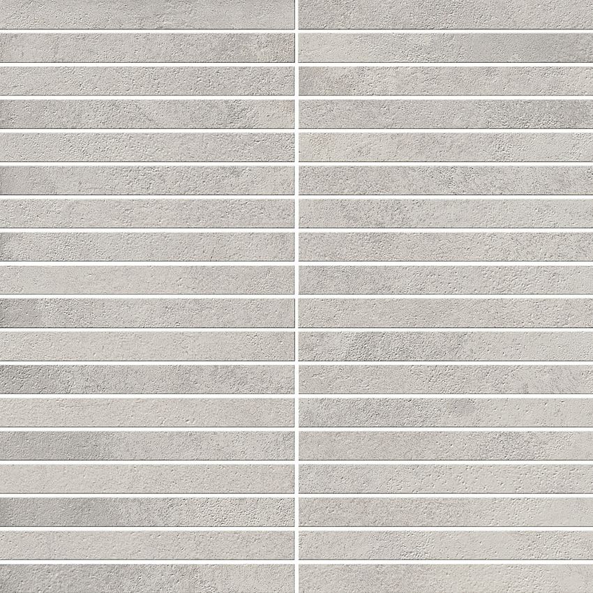 Мозаика Italon Millennium Silver Mosaico Strip, 30x30, под бетон, серая ...