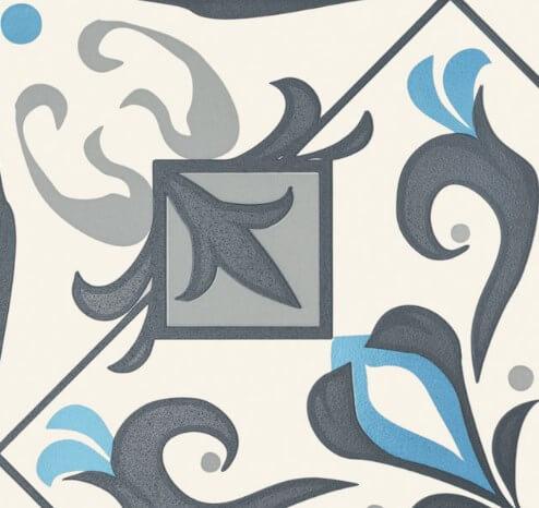 Tubadzin Unit Plus Patch White Decor 22.3x22.3 ID 437659 - 1