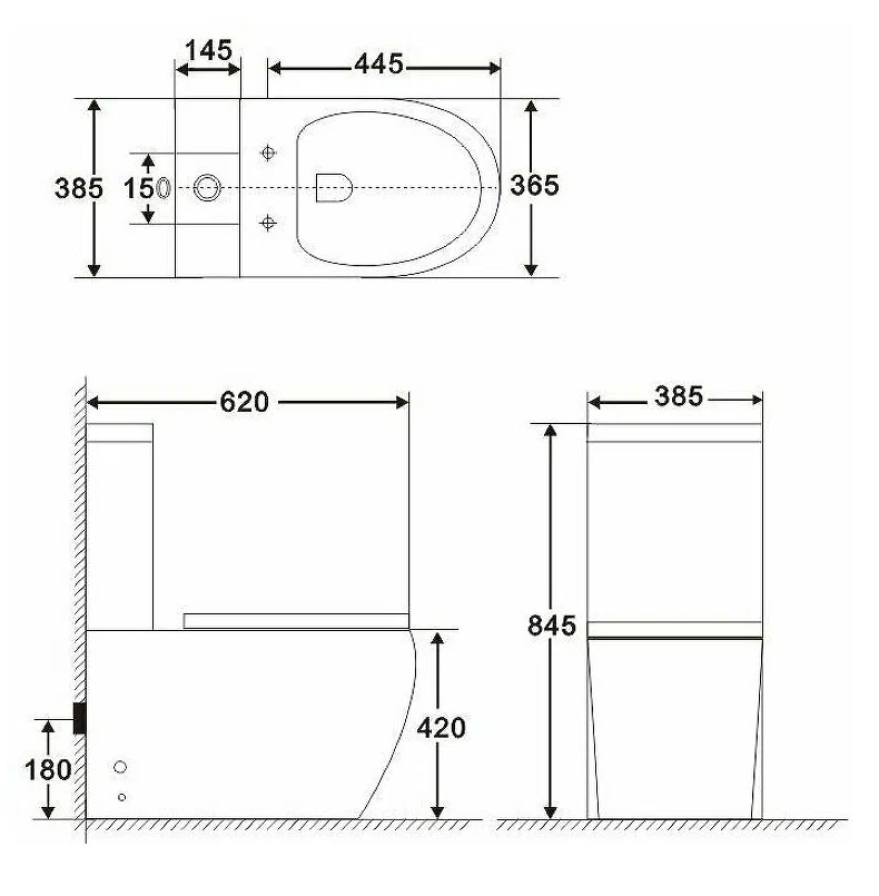 Унитаз напольный без бачка BelBagno Amanda BB051CPR, белый ...