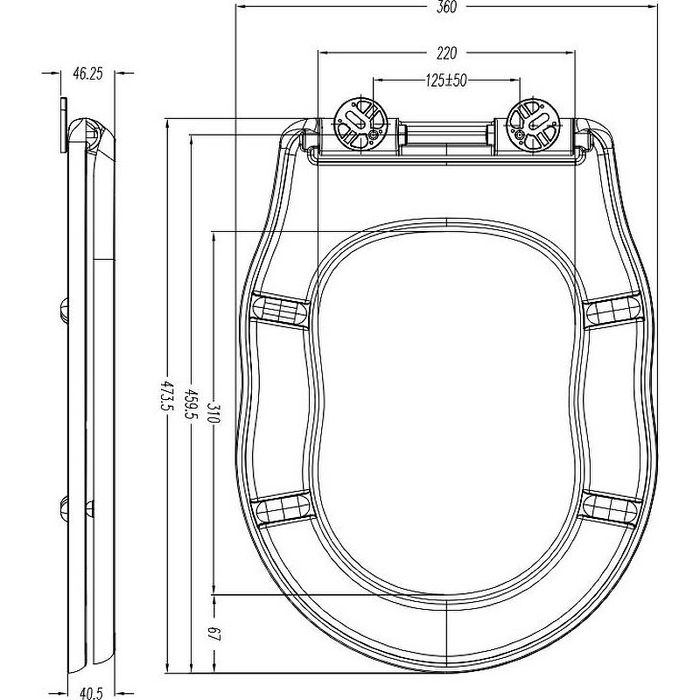Унитаз напольный с сиденьем BelBagno Boheme BB115CPR/BB115SC купить в ...