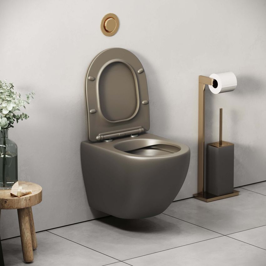 Унитаз подвесной Grossman Color с тонкой крышкой GR-4455GSMS купить в ...